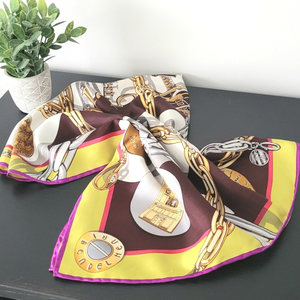 Henri Bendel 100% Silk Scarf